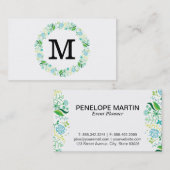 花 |モノグラム 名刺 (正面/裏面)