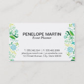 花 |モノグラム 名刺 (裏面)