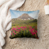 花 |モンタナ氷河の国立公園 クッション (ブランケット)