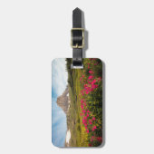 花 |モンタナ氷河の国立公園 ラゲッジタグ (正面縦)