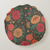 花 ラウンドクッション (裏面)