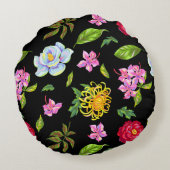 花 ラウンドクッション (裏面)