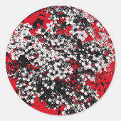 花 ラウンドシール (正面)