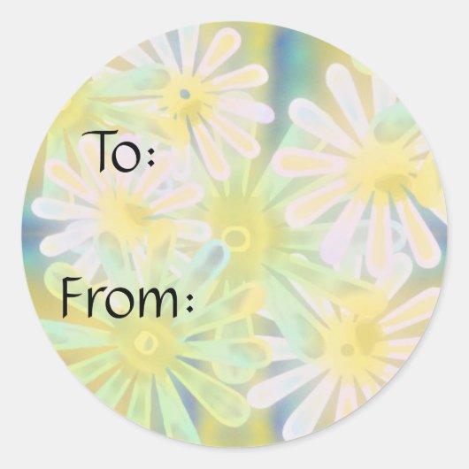 花 ラウンドシール (正面)