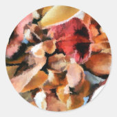 花 ラウンドシール (正面)