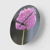 花 ラウンド壁時計 (傾斜)