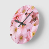 花 ラウンド壁時計 (傾斜)