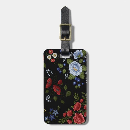 花 ラゲッジタグ (正面縦)