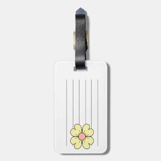 花 ラゲッジタグ (裏面縦)