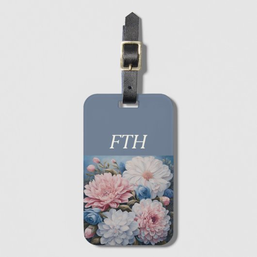 花 ラゲッジタグ (正面縦)