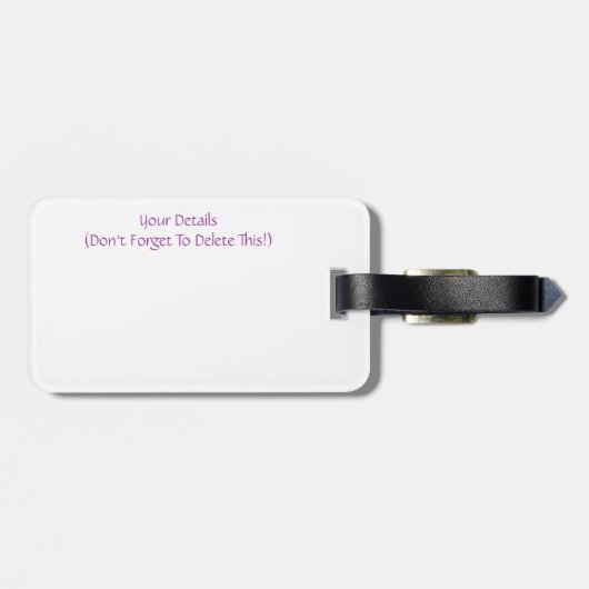 花 ラゲッジタグ (裏面横)