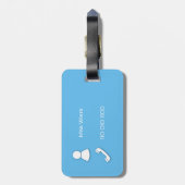 花 ラゲッジタグ (裏面縦)