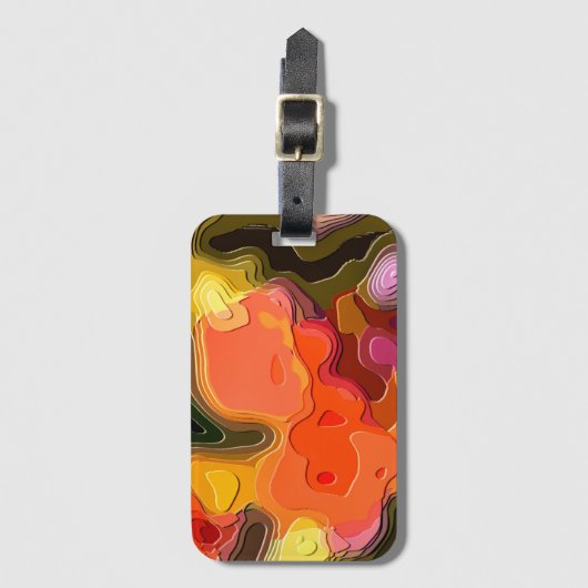 花 ラゲッジタグ (正面縦)