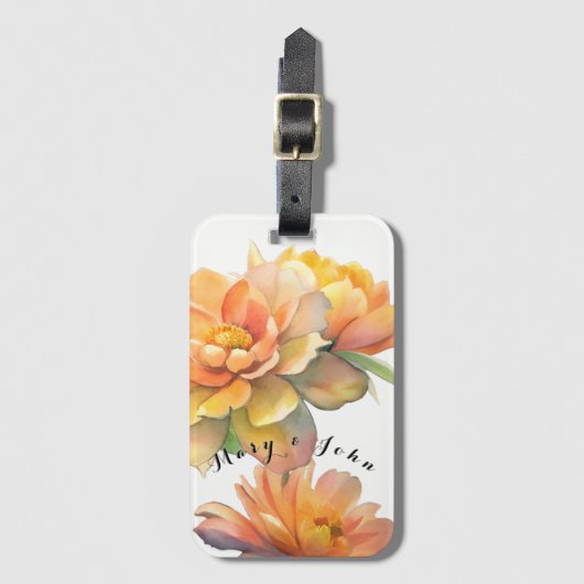 花 ラゲッジタグ (正面縦)