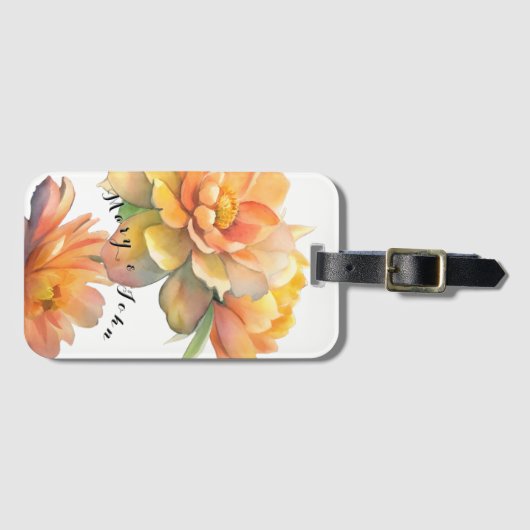 花 ラゲッジタグ (正面横)