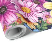 花 ラッピングペーパー (ロールコーナー)