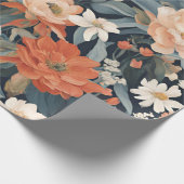 花 ラッピングペーパー (角)