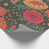 花 ラッピングペーパー (角)