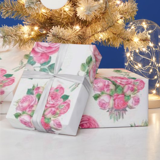 花 ラッピングペーパー (クリスマス)