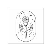 花 ラバースタンプ (インプリント)