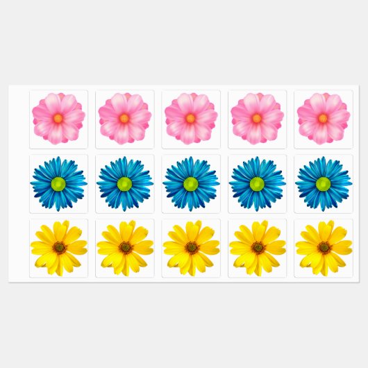 花 ラベル (シート)