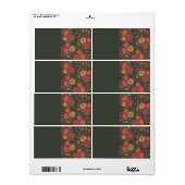 花 ラベル (フルシート)