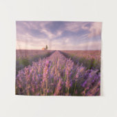 花 |ラベンダー南フランス タペストリー (正面(横))