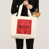 花 ラージトートバッグ (正面(商品))