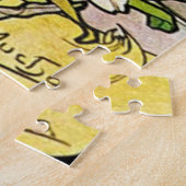 花 – リリー:アアールヌーボーバイミュシャ ジグソーパズル (側面)