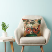 花：ルノアール印象派絵画美術展 クッション (椅子)