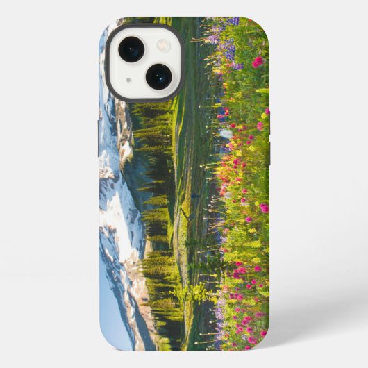 花 | レイニア山の野生の花 iPhoneケース (裏面)