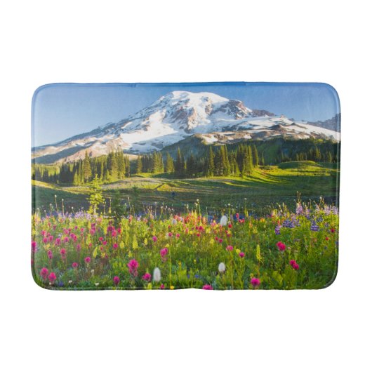 花 |レイニア山の野草 バスマット (正面)