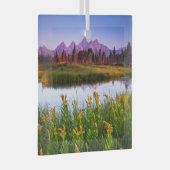 花 |ワイオミング州グランドテトン国立公園 ガラスオーナメント (正面右)