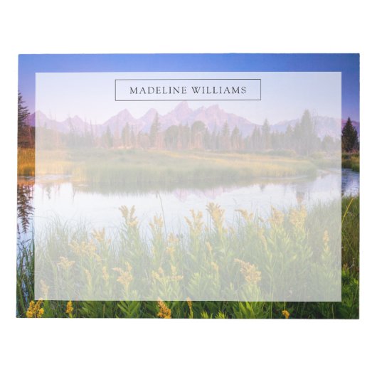 花 |ワイオミング州グランドテトン国立公園 ノートパッド (正面)