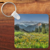花 |ワイルドフラワーズシルバートンコロラド キーホルダー (正面)