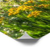 花 |ワイルドフラワーズシルバートンコロラド ポスター (角)