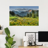 花 |ワイルドフラワーズシルバートンコロラド ポスター (ホームオフィス)