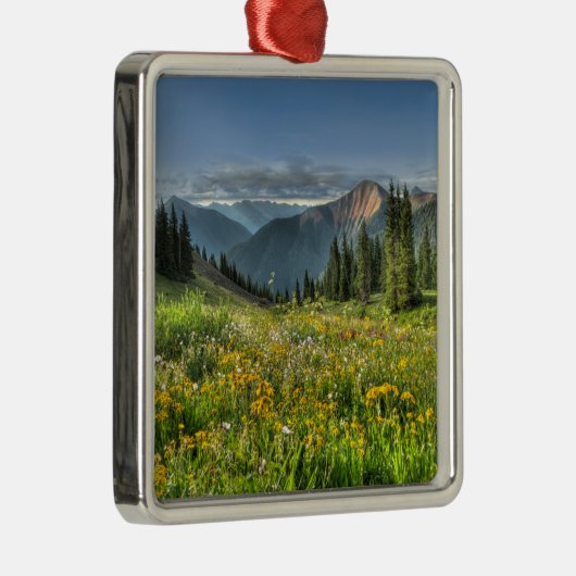 花 |ワイルドフラワーズシルバートンコロラド メタルオーナメント (右)