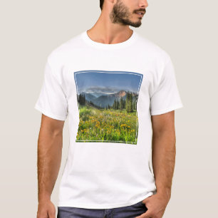 花 ワイルドフラワーズシルバートンコロラド Tシャツ