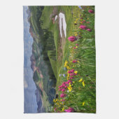 花 |ワイルドフラワーズドゥランゴ(コロラド州) キッチンタオル (縦)