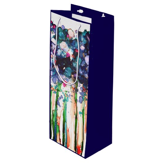 花 ワインギフトバッグ (正面アングル)