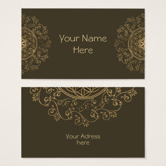 花 – ヴィンテージオーナメント曼荼羅2 (正面&裏面)