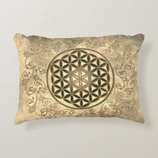 花 – ヴィンテージオーナメント曼荼羅2 アクセントクッション (正面)