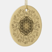 花 – ヴィンテージオーナメント曼荼羅2 セラミックオーナメント (右)