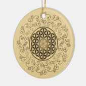 花 – ヴィンテージオーナメント曼荼羅2 セラミックオーナメント (左)