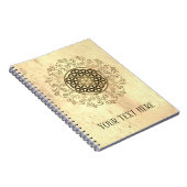 花 – ヴィンテージオーナメント曼荼羅2 ノートブック (右側)