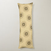 花 – ヴィンテージオーナメント曼荼羅2 ボディピロー (裏面 (縦))