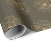 花 – ヴィンテージオーナメント曼荼羅2 ラッピングペーパー (ロールコーナー)