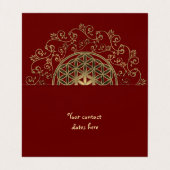 花 – ヴィンテージオーナメント曼荼羅2 名刺 (内部フラット)