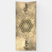 花 – ヴィンテージオーナメント曼荼羅2 横断幕 (縦)